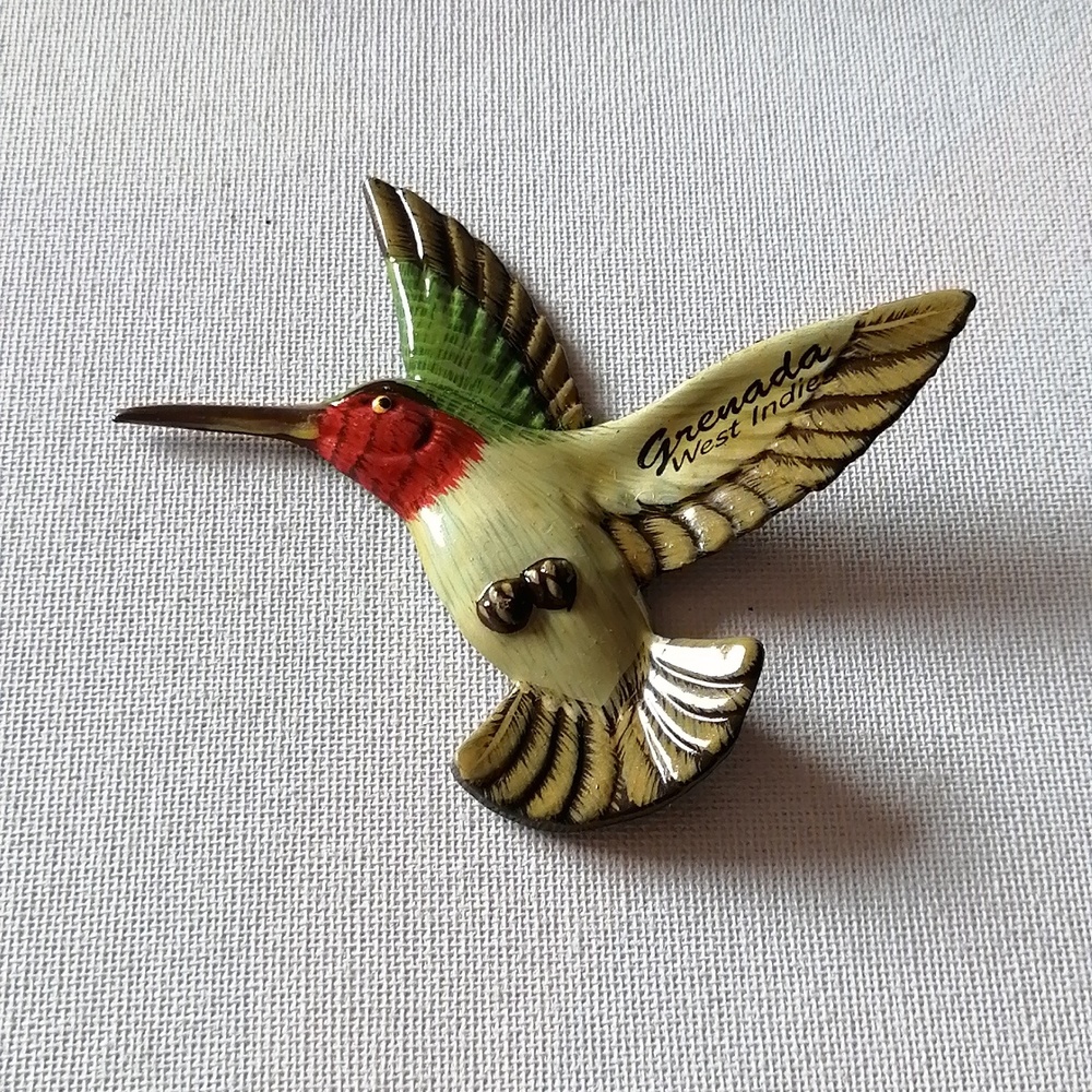 Hummingbird Fridge Magnet Souvenir Grenada West Indies